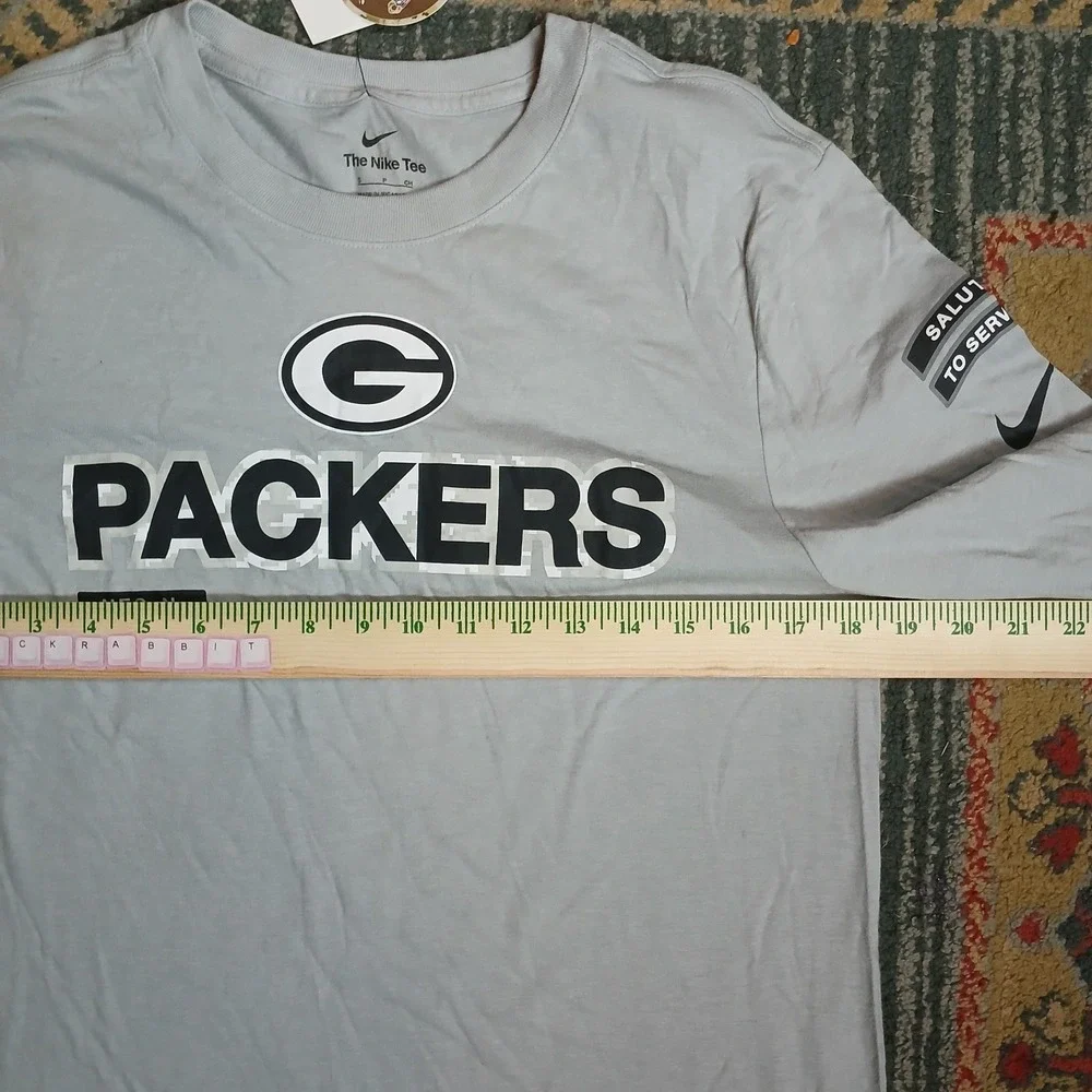 NWT Men's‎ Green Bay Packers Nike Gray 2024 Salute To Service Long Sleeve Small